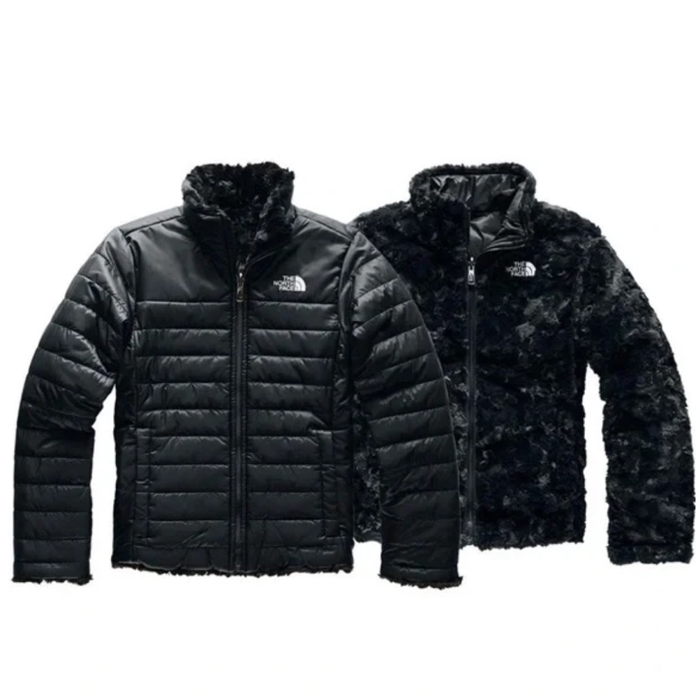 The North Face Reversible Shasta Full-Zip Jacket Size 6 Black
